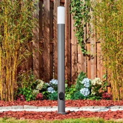 hofstein Caserta Lampe à prise électrique, Eclairage de chemin Anthracite, 1 lumière