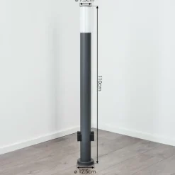 hofstein Caserta Lampe à prise électrique, Eclairage de chemin Anthracite, 1 lumière