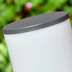 hofstein Caserta Prises électriques d'extérieur, Borne lumineuse, Eclairage de chemin Anthracite, 1 lumière, Détecteur de mouvement