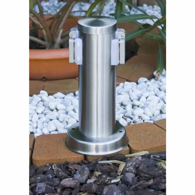 hofstein Caserta Prises électriques d'extérieur Argenté