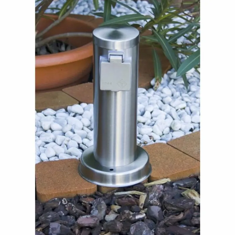 hofstein Caserta Prises électriques d'extérieur Argenté