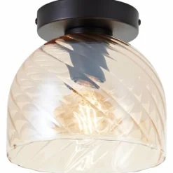 Luminaires Brilliant Casto Plafonnier Noir, 1 lumière