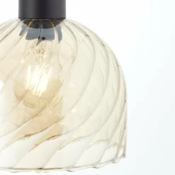 Luminaires Brilliant Casto Suspension Noir, 1 lumière