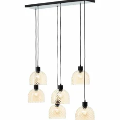 Luminaires Brilliant Casto Suspension Noir, 6 lumières