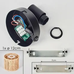 hofstein Cavaca Applique murale, Spot mural Noir, 1 lumière