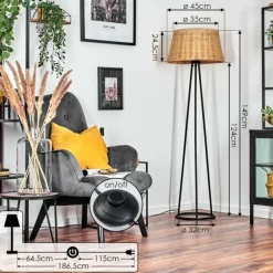 hofstein Cavaca Lampadaire beige, 1 lumière