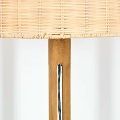 Luminaires Scandinaves-hofstein Cavaca Lampadaire Brun, Écru, Noir, 1 lumière