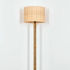 Luminaires Scandinaves-hofstein Cavaca Lampadaire Brun, Écru, Noir, 1 lumière