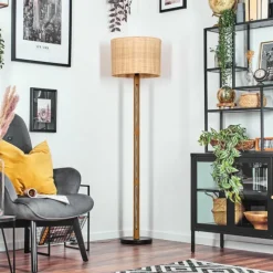 Luminaires Scandinaves-hofstein Cavaca Lampadaire Brun, Écru, Noir, 1 lumière