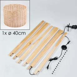 Luminaires Scandinaves-hofstein Cavaca Lampadaire Écru, 1 lumière