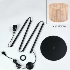 hofstein Cavaca Lampadaire Écru, 1 lumière