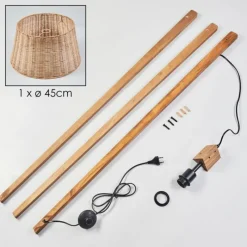 Luminaires Scandinaves-hofstein Cavaca Lampadaire Écru, 1 lumière