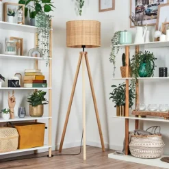 Luminaires Scandinaves-hofstein Cavaca Lampadaire Écru, 1 lumière