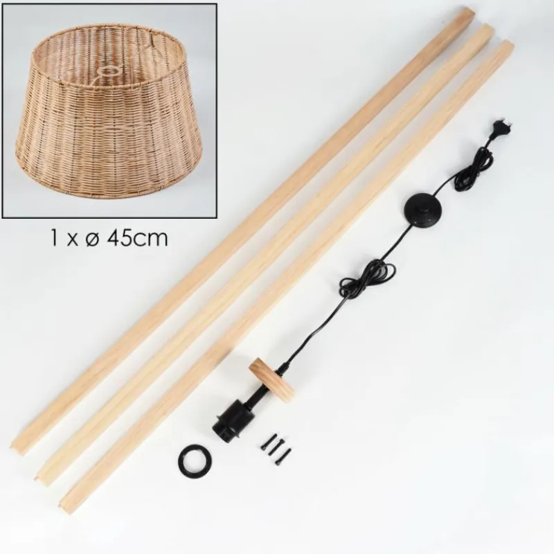 Luminaires Scandinaves-hofstein Cavaca Lampadaire Écru, 1 lumière