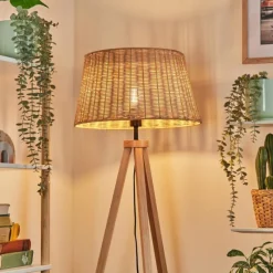 Luminaires Scandinaves-hofstein Cavaca Lampadaire Écru, 1 lumière