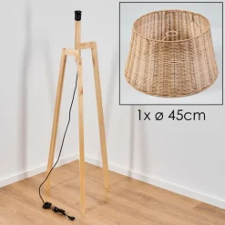 Luminaires Scandinaves-hofstein Cavaca Lampadaire Écru, 1 lumière