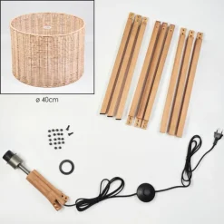 Luminaires Scandinaves-hofstein Cavaca Lampadaire Écru, 1 lumière