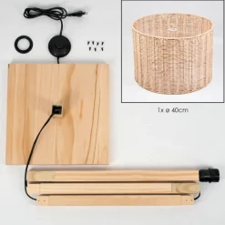 Luminaires Scandinaves-hofstein Cavaca Lampadaire Écru, 1 lumière