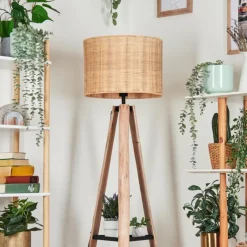 Luminaires Scandinaves-hofstein Cavaca Lampadaire Écru, Noir, 1 lumière