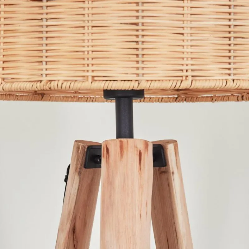 Luminaires Scandinaves-hofstein Cavaca Lampadaire Écru, Noir, 1 lumière