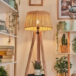 hofstein Cavaca Lampadaire Écru, Noir, 1 lumière