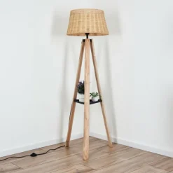 hofstein Cavaca Lampadaire Écru, Noir, 1 lumière