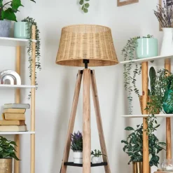 hofstein Cavaca Lampadaire Écru, Noir, 1 lumière