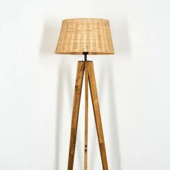 Luminaires Scandinaves-hofstein Cavaca Lampadaire Écru, Noir, 1 lumière