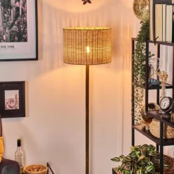 Luminaires Scandinaves-hofstein Cavaca Lampadaire Écru, Noir, 1 lumière