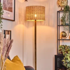 Luminaires Scandinaves-hofstein Cavaca Lampadaire Écru, Noir, 1 lumière