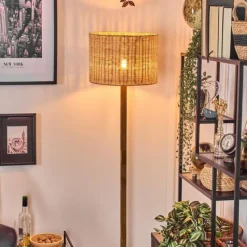 Luminaires Scandinaves-hofstein Cavaca Lampadaire Écru, Noir, 1 lumière