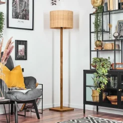 Luminaires Scandinaves-hofstein Cavaca Lampadaire Écru, Noir, 1 lumière