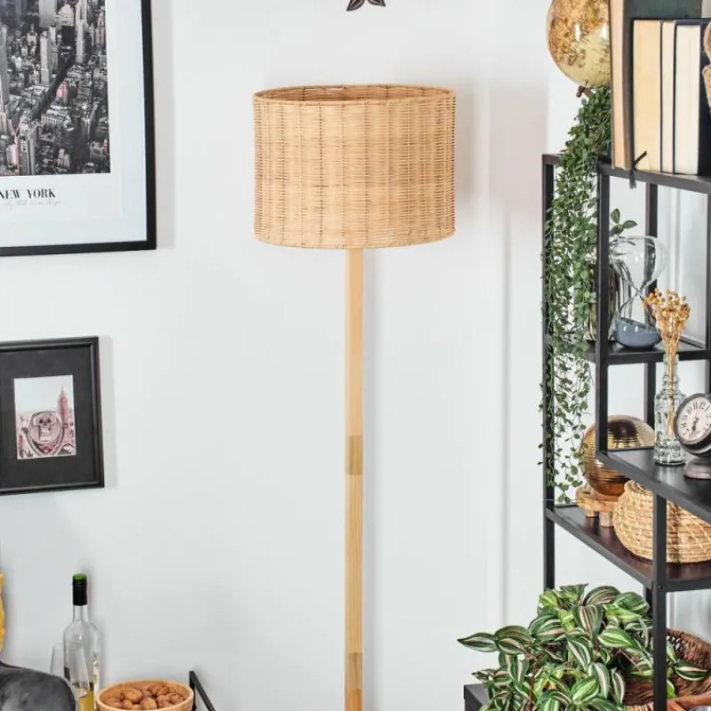 Luminaires Scandinaves-hofstein Cavaca Lampadaire Écru, Noir, 1 lumière