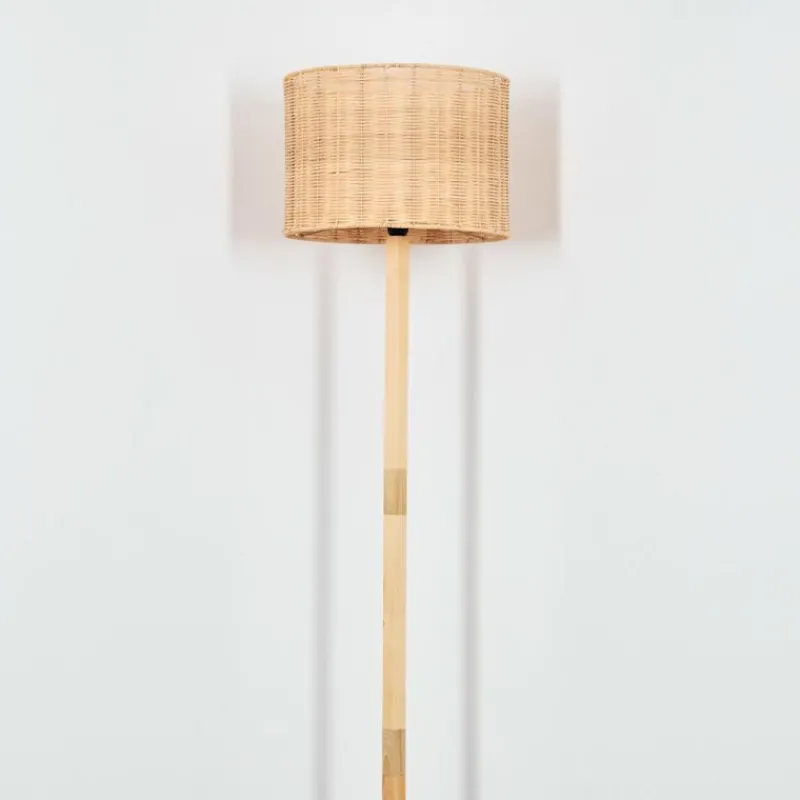 Luminaires Scandinaves-hofstein Cavaca Lampadaire Écru, Noir, 1 lumière