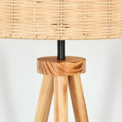 Luminaires Scandinaves-hofstein Cavaca Lampadaire Écru, Noir, 1 lumière