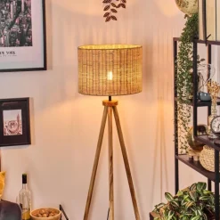 Luminaires Scandinaves-hofstein Cavaca Lampadaire Écru, Noir, 1 lumière