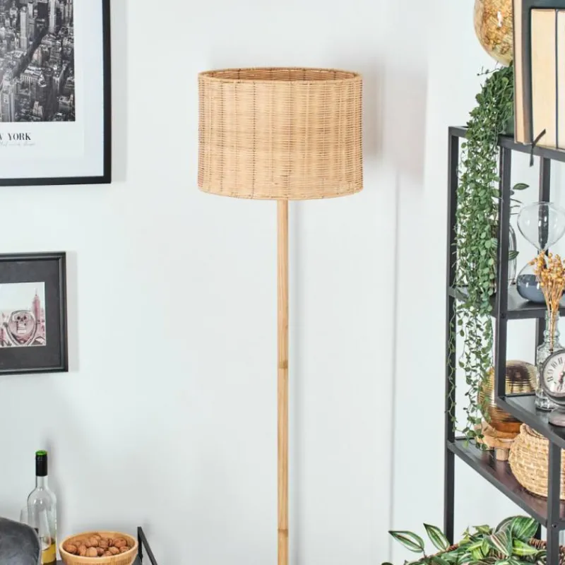 Luminaires Scandinaves-hofstein Cavaca Lampadaire Écru, Noir, 1 lumière