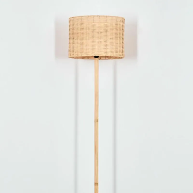 Luminaires Scandinaves-hofstein Cavaca Lampadaire Écru, Noir, 1 lumière