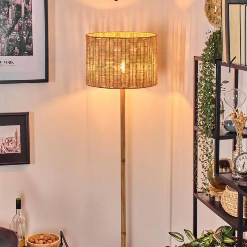 Luminaires Scandinaves-hofstein Cavaca Lampadaire Écru, Noir, 1 lumière