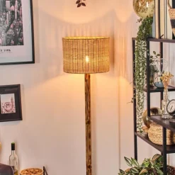 Luminaires Scandinaves-hofstein Cavaca Lampadaire Écru, Noir, 1 lumière