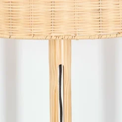Luminaires Scandinaves-hofstein Cavaca Lampadaire Écru, Noir, 1 lumière