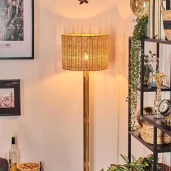 Luminaires Scandinaves-hofstein Cavaca Lampadaire Écru, Noir, 1 lumière