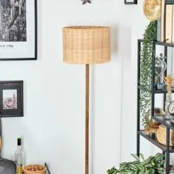 Luminaires Scandinaves-hofstein Cavaca Lampadaire Écru, Noir, 1 lumière