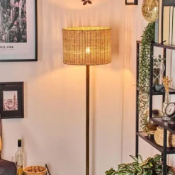 Luminaires Scandinaves-hofstein Cavaca Lampadaire Écru, Noir, 1 lumière