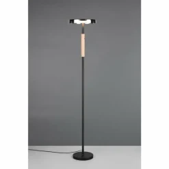 Suspension Verre Fumé-Luminaires Trio Celeste Lampadaire LED Noir, 1 lumière