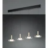 Suspension Verre Fumé-Luminaires Trio Celeste Suspension LED Noir, 1 lumière