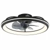 Luminaires Globo Lighting Celeste Ventilateur de plafond lumineux LED Noir, 1 lumière, Télécommandes