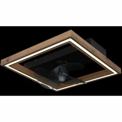 Luminaires Globo Lighting Celinata Ventilateur de plafond lumineux LED Noir, 1 lumière, Télécommandes