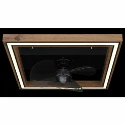 Luminaires Globo Lighting Celinata Ventilateur de plafond lumineux LED Noir, 1 lumière, Télécommandes