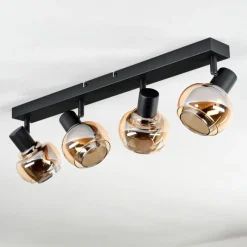 hofstein Cevio Plafonnier Noir, 4 lumières